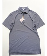 Peter Millar Polo Striped Shirt Blue White - $135.78 CAD