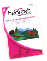 NEW - Heartfelt Creations &quot; Create a &#39;scape Backcountry &quot; Craft Dies HCD... - $22.49