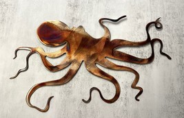 Ocean Octopus - Metal Wall Art - Copper 34&quot;  - £82.18 GBP