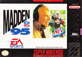 Madden NFL 95 - Super Nintendo Entertainment System SNES Video Game - £11.61 GBP