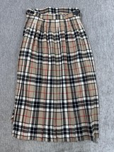 Highland Home Industries Skirt Womens 12 Tartan Wool Wrap Kilt Nova Chec... - $64.34