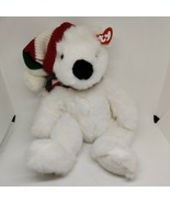 TY CLASSIC 14” WHITE HOLIDAY BEAR 1997 Vintage - $9.89