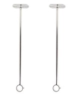 2 Pack Ceiling Mount Bracket, Stainless Steel Wardrobe Pipe Rod Holder 1... - $277.07 MXN
