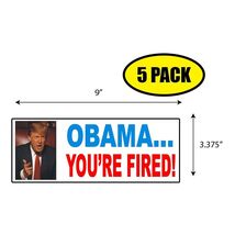 5 PACK 3.37"x9" TRUMP Sticker Decal Humor Funny Gift POLITICAL ELECTION ... - $6.53