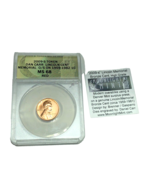 MS68 RED Rare 2009 S Copper Lincoln Penny Cent Fantasy Overstrike Daniel... - £634.61 GBP