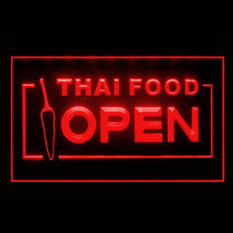 110228B Thai Food Thailand Restaurant Cafe Thailand Curries Display LED Light Si - £17.57 GBP