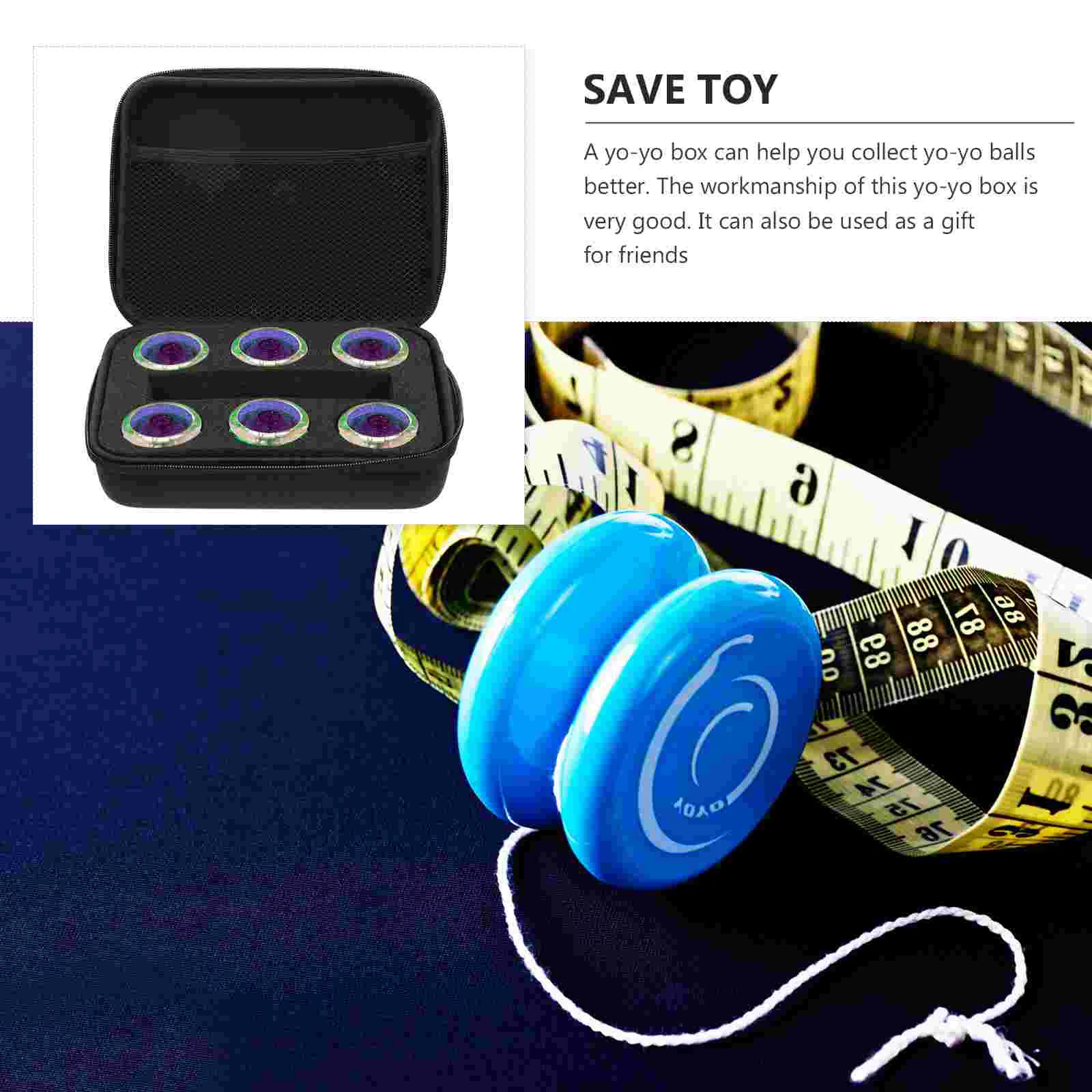 Toy Yo-Yo Storage Bag Child Suitcase Organiser Bags Yoyo Sponge Earphone Holder - £16.80 GBP