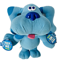 Blues Clues Plush Tyco Sing Along Blue 9956 About 11&quot; Tall Puppy Vintage 1997 - £24.98 GBP