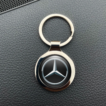 Top Quality Mercedes Emblem Metal Keychain Emblem Epoxy Logo Gift Keyholder - £11.01 GBP