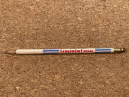 Vintage Extremely Rare Langendorf Bread Pencil Seattle Food Collectible - $11.75