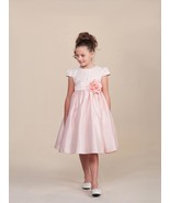 Stunning Pink Pageant Flower Girl Holiday Party Dress/Lace Top, Crayon K... - £42.35 GBP