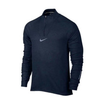 Nike Men&#39;s  Aeroreact Half-Zip Long Sleeve Training  Jacket Blue Large MSRP $130 - £63.82 GBP