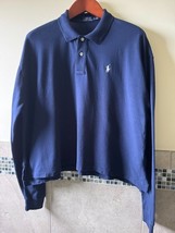 Polo by Ralph Lauren Navy Cotton Long Sleeve Polo Shirt SZ L NWOT - $78.21