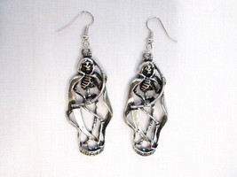Grim Reaper / Angel Of Death / Taro Cards With Scythe Pewter Pendant Earrings - £14.60 GBP