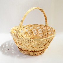 Handmade Large woven bread basket Wicker Fruit Storage hamper with handle - £19.10 GBP+