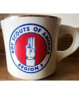 Vintage Boy Scouts of America Region 3 Ceramic Mug Cup BSA See Pictures - $9.47