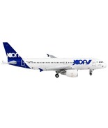 Airbus A320 Commercial Aircraft Joon White with Blue Tail 1/400 Diecast ... - €96,63 EUR