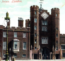 St. James Palace London Postcard 1907 Vintage England UK *has tare - £10.45 GBP