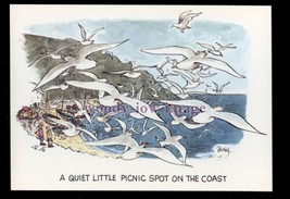 BES077 - Seagulls - Quiet little Picnic Spot on the Coast- Besley comic ... - $2.60 CAD