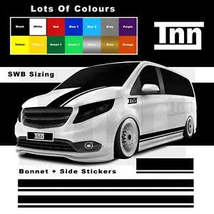 Stickers for Mercedes Vito Side Stripes Decals Graphics Vinyl Van Sticker Bonnet - $69.99+