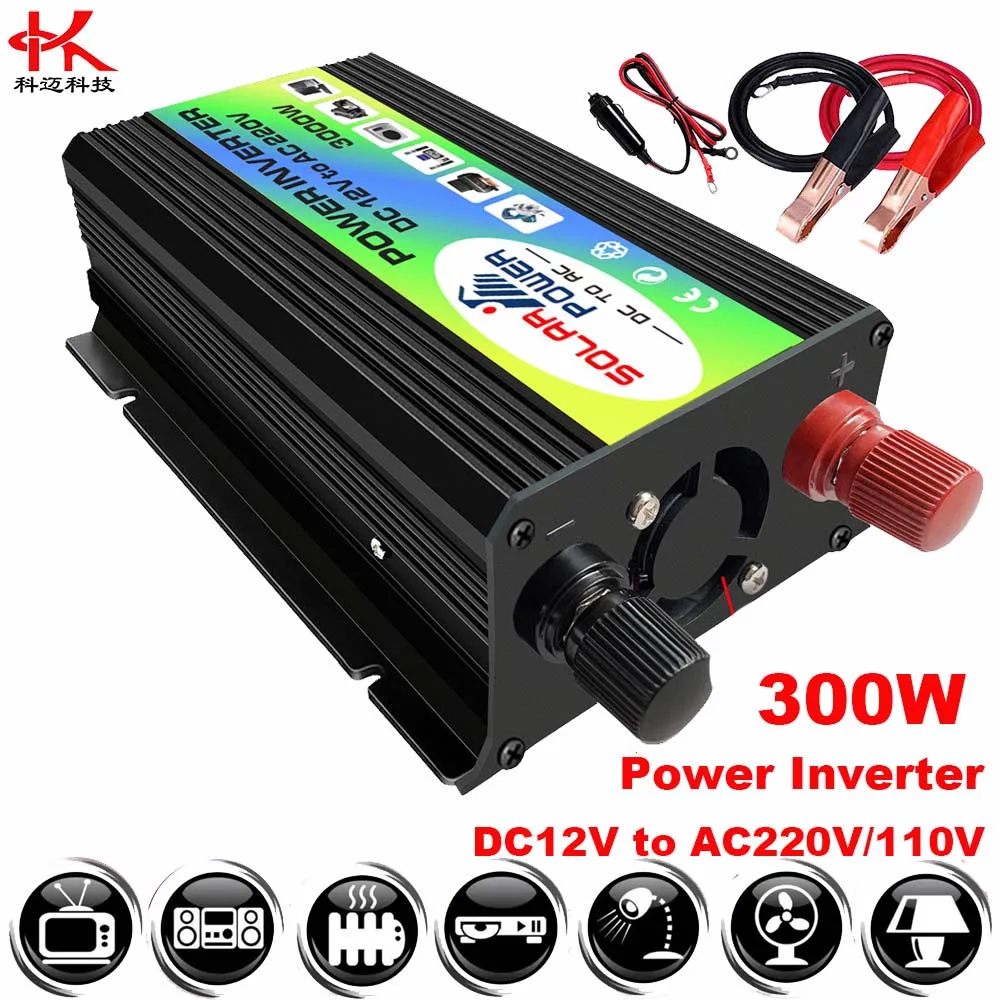 Car Power Inverter 12V to 220V 110V 300w Peak 3000W Transformer Converter DC to - £35.99 GBP+