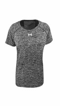 Under Armour Womens Twisted Tech Locker T-Black/White Size Small - $11.29