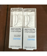 2X Revlon Featherlite Technology False Eyelashes D101 Define Oxy-Fiber 2... - $19.75 CAD