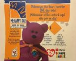 Mcdonalds 2000 Millenium Bear, 20x20 Translite, Teanie Beanie Babies Ad ... - $9.49