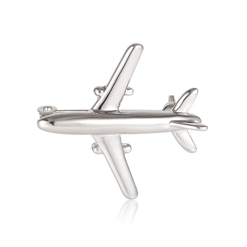 Blucome  Plane Shape Brooch  Good Quality  Aircraft  Corsage Women Men Brooches  - £78.07 GBP