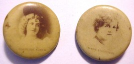 ​Antique Sweet Caporal Cigarettes States Pinback Celluloid Buttons 2 Pins - £22.00 GBP