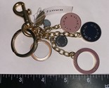 Coach Circles Cluster Bag Charm Key chain Gold Multi-Color with Logo  wi... - $55.43