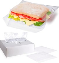 Fold Top Sandwich and Snack Bags 6.75&quot; x 6.75&quot; - 2000ct - 0.6 mil - £31.83 GBP