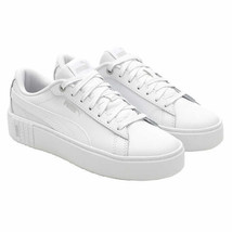 PUMA Ladies&#39; Size 7 (US) Smash Platform Shoe Sneakers, White - £18.09 GBP