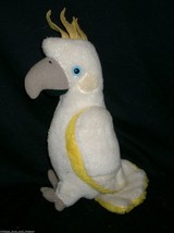 12&quot; Vintage 1981 Wallace Berrie Yellow &amp; White Bird Stuffed Animal Plush Toy - £18.66 GBP