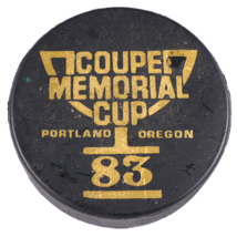 1983 Coupe Memorial Cup Vintage WHL Hockey Puck CHL Portland Oregon Unused - $14.26