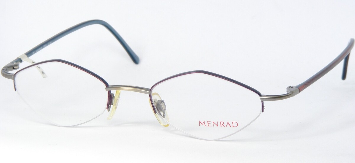MENRAD 1956 536 Violet/Gris Argenté / Aegean Bleu Lunettes 46-18-130mm - $86.13