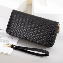 New Purse Patent Leather Women&#39;s Wallets Fallow Long Ladies Double Zipper Wallet - £93.64 GBP