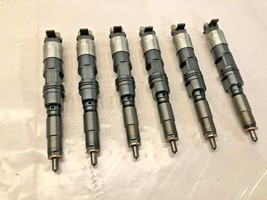 Set of 6 John Deere Diesel Engine 6068 HF485 CR Fuel Injectors RE529118 OEM - £891.87 GBP