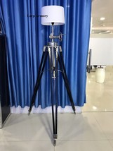 Vintage Hollywood Studio Marine Searchlight With Chrome Tripod Floor Lamp Stand - £896.21 GBP