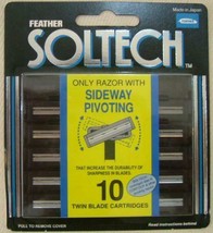 Feather SOLTECH Razor Blades for Gillette ATRA/CONTOUR/VECTOR Razor - 10... - £11.73 GBP