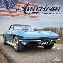 American Classic Cars 2025 Square Wall Calendar | Car, Classic Car, Moto... - $17.00