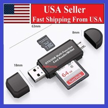  Micro USB OTG to USB 2.0 Adapter SD/Micro SD Card Reader With Standard ... - £5.56 GBP