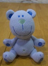 Koala Baby Blue Bear Rattle 5&quot; Plush Stuffed Animal Toy - £11.76 GBP