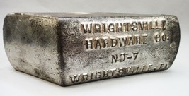 Vintage Wrightsville Hardware Co NO-7 Ice Shaver Ad Wrightsville Pa Metal - £33.10 GBP