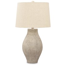 Signature Design by Ashley Layal Casual 29&quot; Textured Paper Composite Carved Base - £140.32 GBP