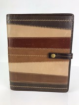 Fossil Stitched Leather Journal Diary Book Removable Travel Document Log NWOT - £31.18 GBP