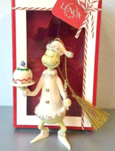 Lenox Grinch Serves the Feast Figurine Ornament Dr. Seuss 890939 New - £46.61 GBP