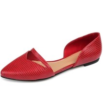 Journee Collection Womens 7 M Red Braely Pointed Toe Dress Flats NIB SM9 - $29.39