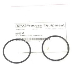 LOT OF 2 NEW SPX PROCESS EQUIPMENT N50338 O-RING 338 NITRILE - £10.31 GBP