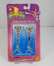 Mighty Morphin Power Rangers Radiant Jewelry Collection Dangling Earrings Pink - £14.92 GBP
